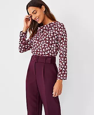 Ann Taylor Open Cowl Neck Top