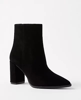 Ann Taylor Pointy Toe Suede Booties