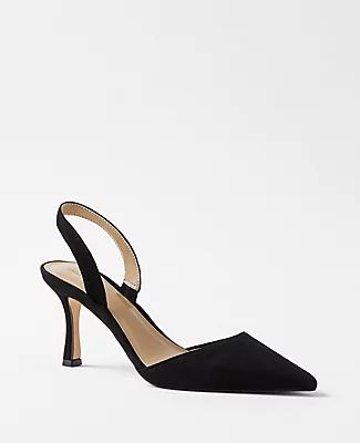 Ann Taylor Kerry Suede Slingback Pumps