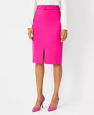 Ann Taylor Petite Belted Pencil Skirt