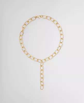 Ann Taylor Chain Link Lariat Necklace