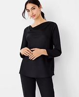 Ann Taylor Petite Cowl Neck Top