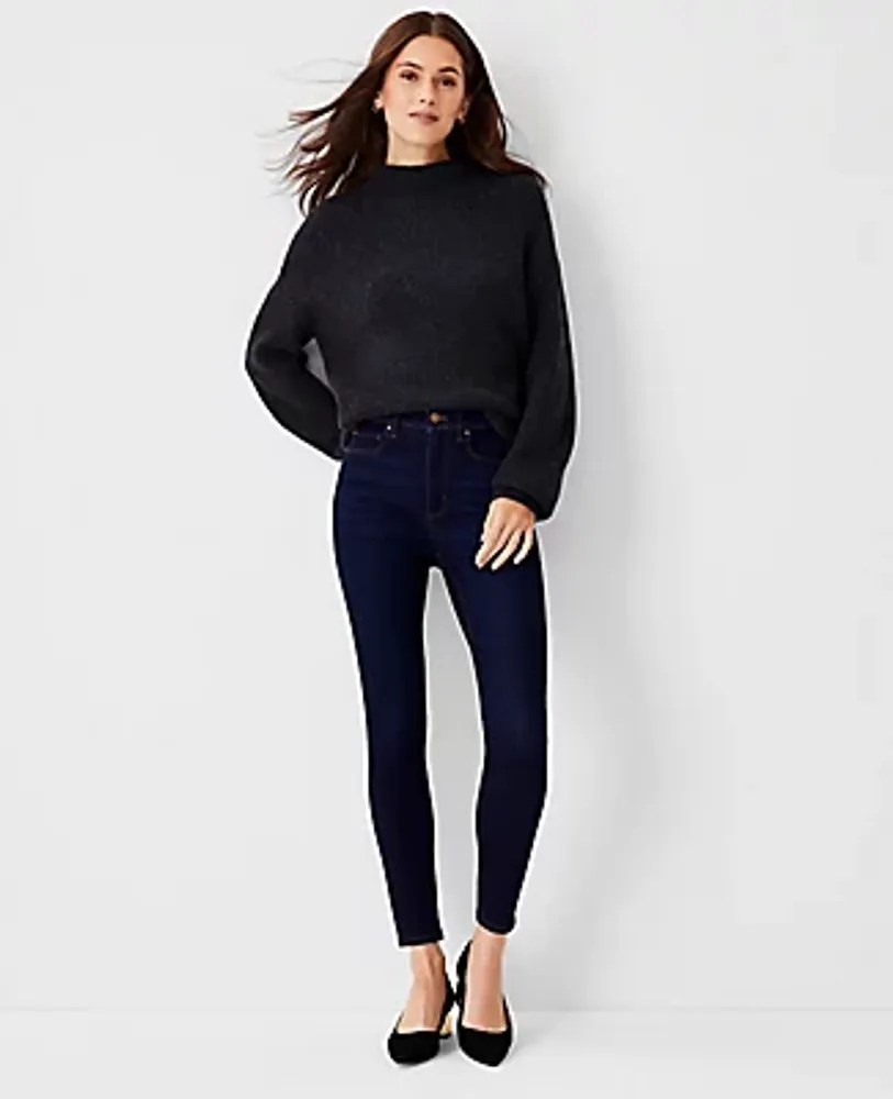 Ann Taylor Sculpting Pocket High Rise Skinny Jeans Rinse Wash