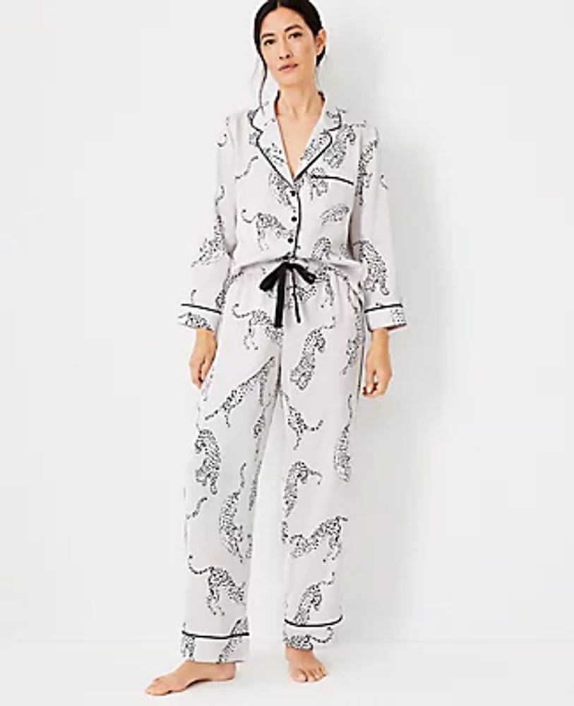 Ann Taylor Animal Print Pajama Set