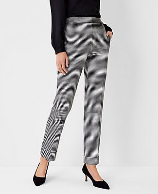 Ann Taylor The High Waist Everyday Ankle Pant Houndstooth
