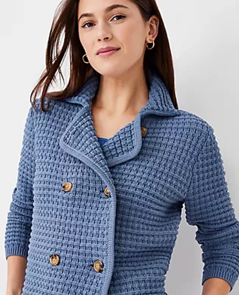 Ann Taylor Textured Sweater Jacket