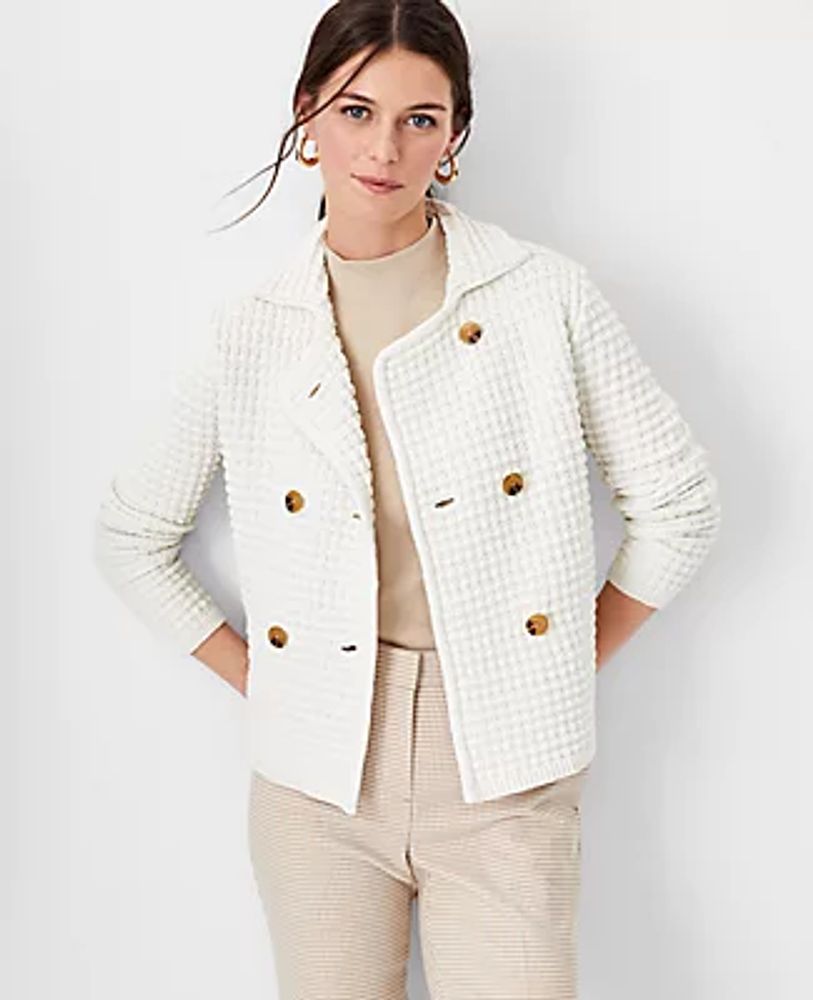 Ann Taylor Textured Sweater Jacket