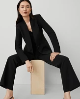 Ann Taylor The Long Collarless Blazer Fluid Crepe Women's