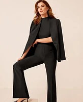 Ann Taylor The Long Collarless Blazer Fluid Crepe Women's