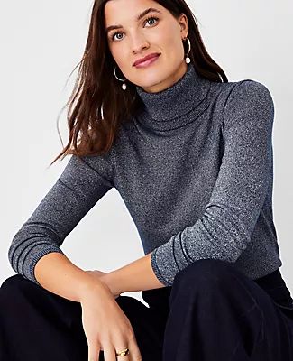 Ann Taylor Sparkle Turtleneck Sweater