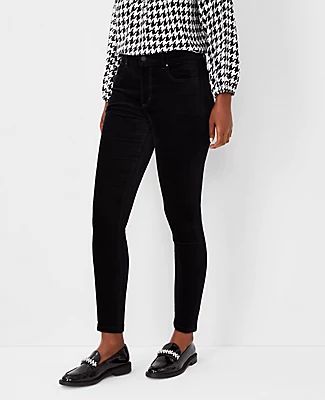 Ann Taylor Petite Sculpting Pocket Mid Rise Skinny Jeans Velvet