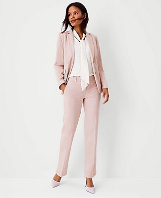Ann Taylor The Petite Straight Pant Flannel