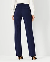 Ann Taylor The Petite Straight Pant Double Knit Pure Sapphire Women's