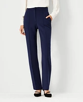 Ann Taylor The Petite Straight Pant Double Knit Pure Sapphire Women's