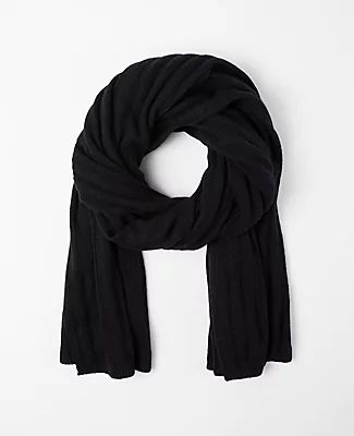 Ann Taylor Ribbed Cashmere Scarf
