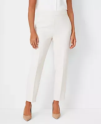 Ann Taylor The Side Zip Ankle Pant Fluid Crepe