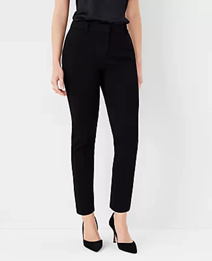 Ann Taylor The Petite Eva Ankle Pant Knit Twill - Curvy Fit
