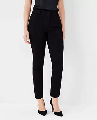 Ann Taylor The Petite Eva Ankle Pant Knit Twill - Curvy Fit