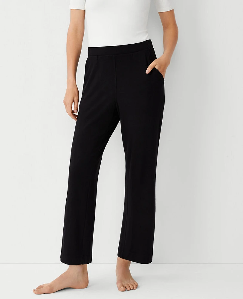 Ann Taylor Wide Leg Lounge Pants Black Women's