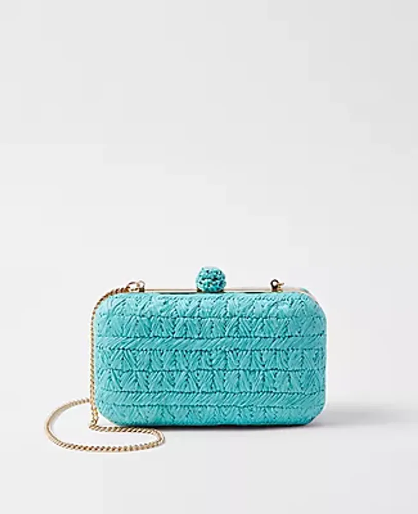 Ann Taylor Women's Raffia Clutch Handbag