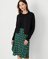 Ann Taylor Seasonless Cropped Open Cardigan Women's