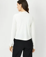 Ann Taylor Seasonless Cropped Open Cardigan Women's