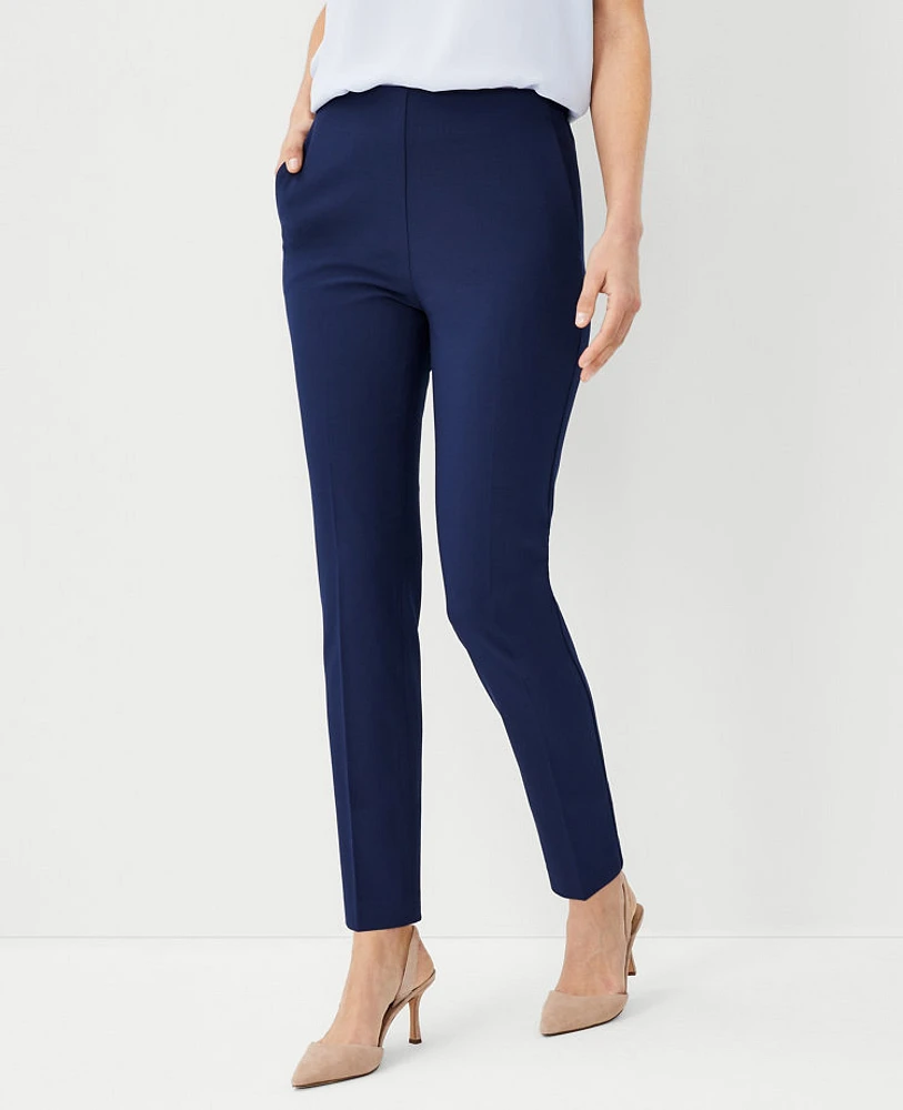 Ann Taylor The Petite Side Zip Ankle Pant Bi-Stretch