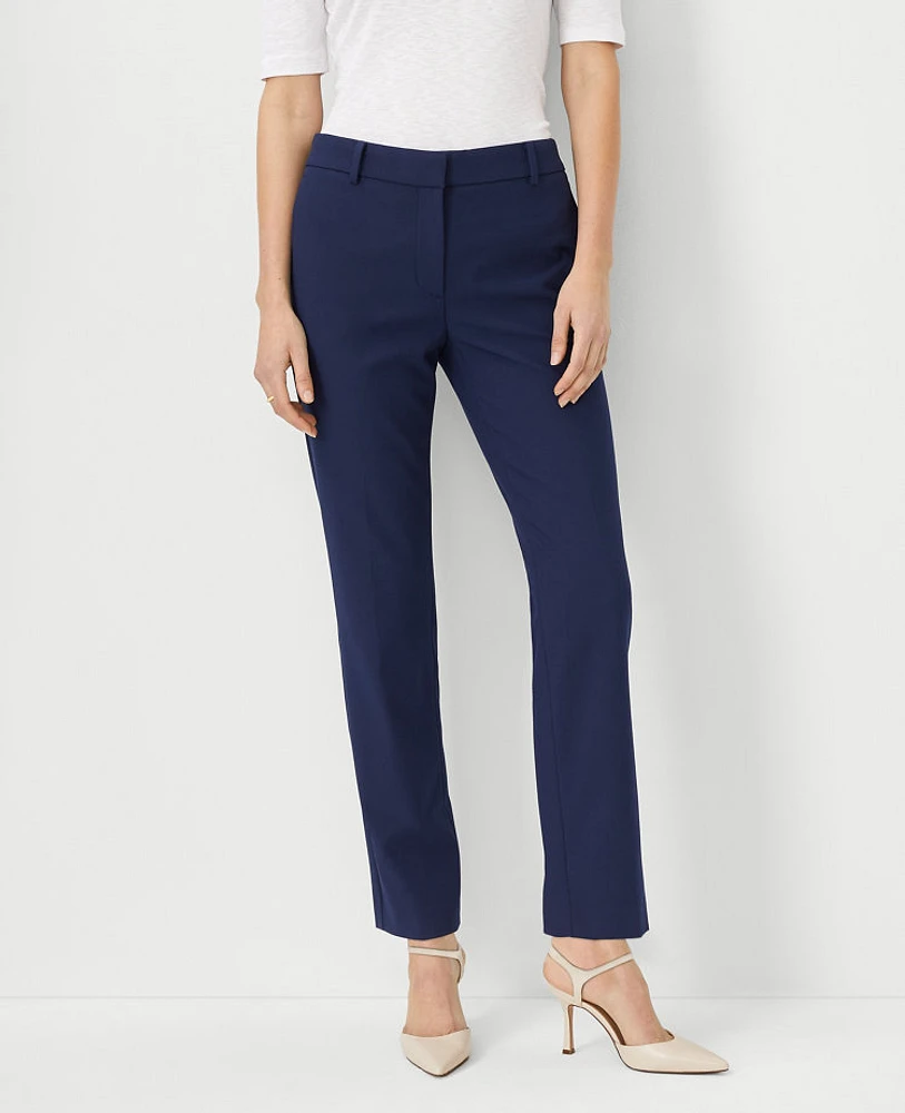 Ann Taylor The Petite Eva Ankle Pant Bi-Stretch - Curvy Fit Pure Sapphire Women's