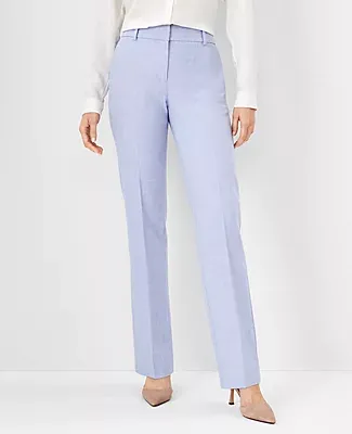 Ann Taylor The Petite Straight Pant Cross Weave - Curvy Fit
