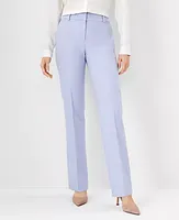 Ann Taylor The Petite Straight Pant in Cross Weave - Curvy Fit