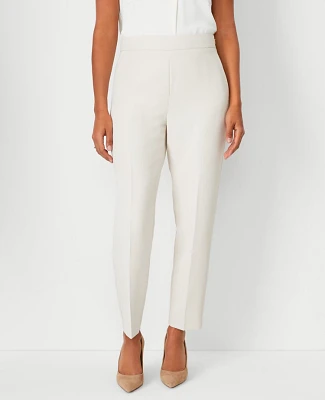 Ann Taylor The Petite Side Zip Ankle Pant Fluid Crepe