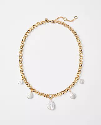 Ann Taylor Freshwater Pearl Chain Necklace