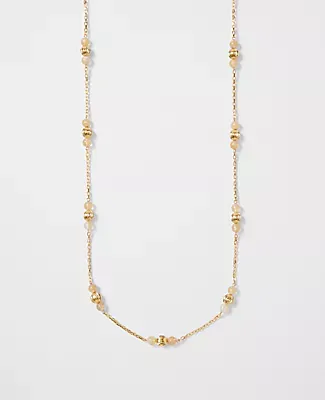 Ann Taylor Beaded Station Necklace