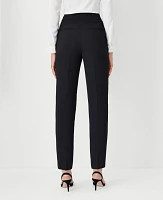 Ann Taylor The Petite Side Zip Ankle Pant Fluid Crepe