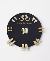 Ann Taylor Modern Pearlized Stud Earring Set