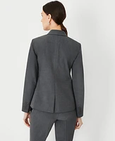 Ann Taylor The Notched Two Button Blazer Seasonless Stretch