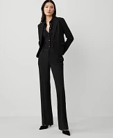 Ann Taylor The Mid Rise Trouser Pant Seasonless Stretch Core Black Women's