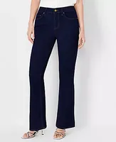 Ann Taylor Petite Mid Rise Boot Cut Jeans Rinse Wash - Curvy Fit