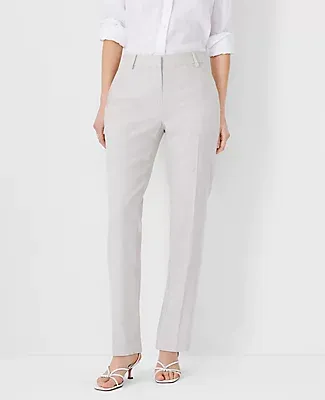 Ann Taylor The Sophia Straight Pant in Linen Blend - Curvy Fit