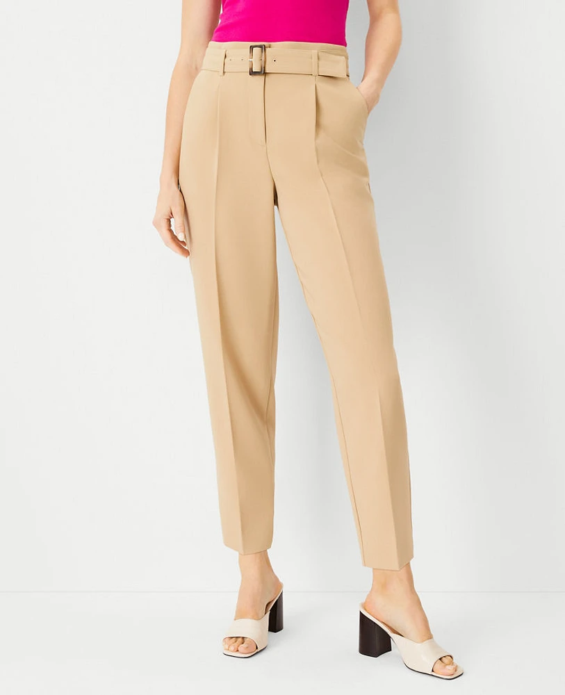 Ann Taylor The Petite Belted Taper Pant