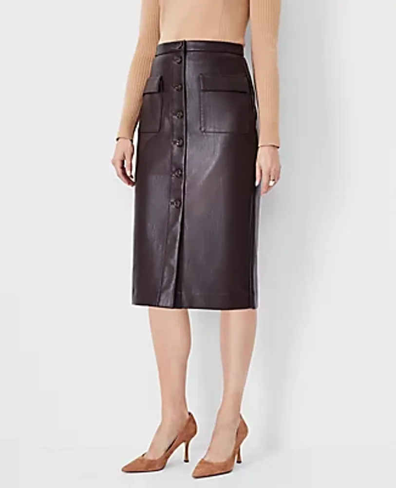 By Anthropologie Micro Mini Faux Leather Skirt