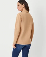 Ann Taylor Petite Sweater Blazer Dominican Sand Women's