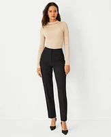 Ann Taylor The Petite Lana Slim Pant Size 4 Black Women's