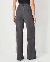 Ann Taylor High Rise Trouser Jeans Pure Grey Wash Women's