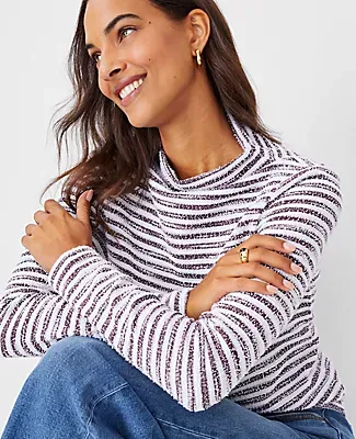 Ann Taylor Petite Funnel Neck Top