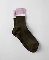 Ann Taylor AT Weekend Colorblock Trouser Socks