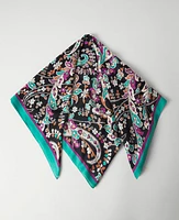 Ann Taylor Paisley Scarf Black Women's