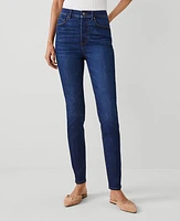 Ann Taylor High Rise Skinny Jeans Dark Vintage Wash