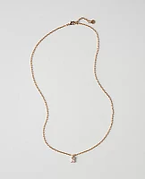 Ann Taylor Demi Fine Crystal Embedded Pendant Necklace