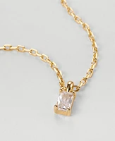 Ann Taylor Demi Fine Crystal Embedded Pendant Necklace Goldtone Women's